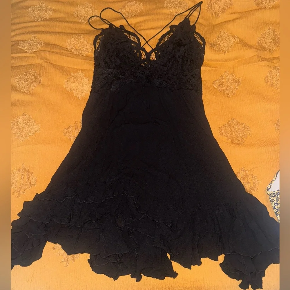 Free People Movement Adela Dress, black, size XL - Picture 2 of 4